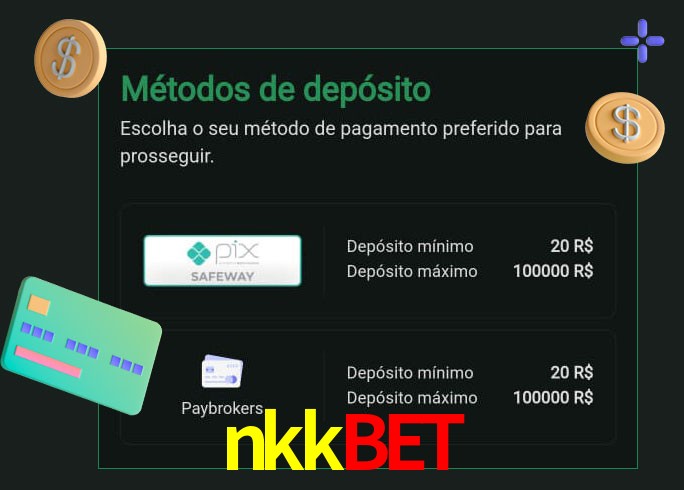 O cassino nkkbet oferece uma grande variedade de métodos de pagamento